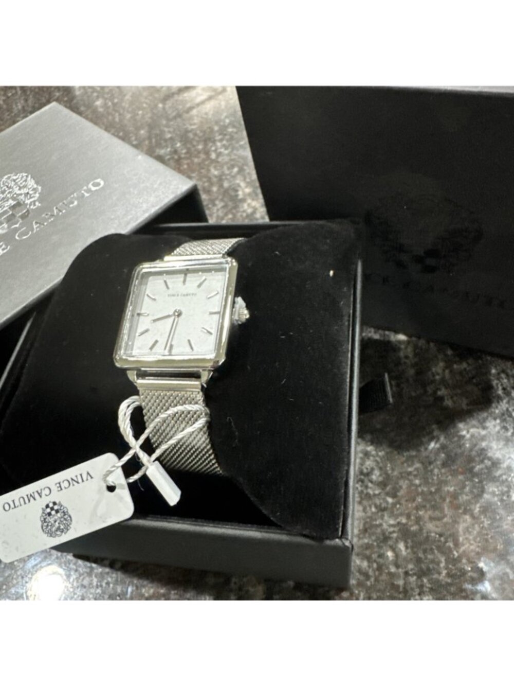 Vince Camuto Freya Watch Japanese Movement W/Box Silver Mesh Band - Picture 7 of 11